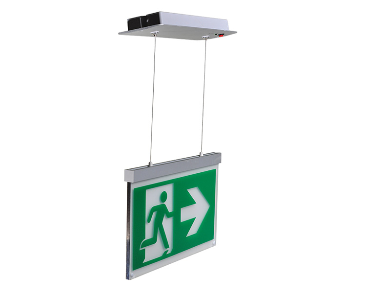 LE2916-B aluminiumsnor suspenderet loft monterede udgangsskilte