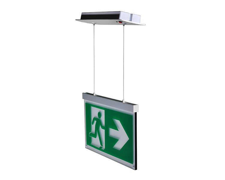 LE2916-B aluminiumsnor suspenderet loft monterede udgangsskilte