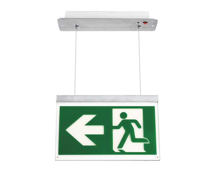 LE2916-B aluminiumsnor suspenderet loft monterede udgangsskilte