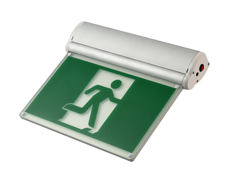 Jelrm Aluminium 6 tommer løbende mand LED nødudgangsskilt