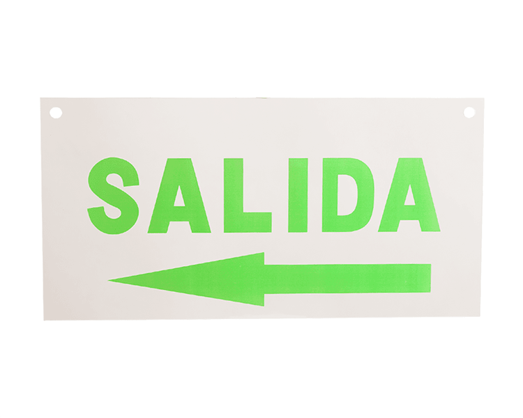 Afsluttegn Akrylpanel Salida