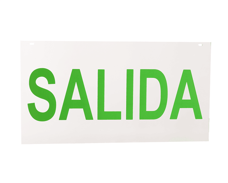 Afsluttegn Akrylpanel Salida