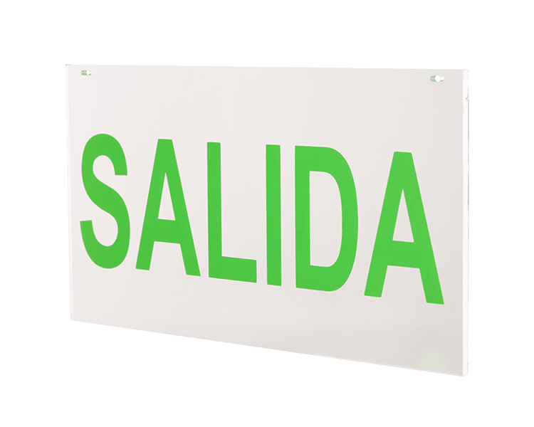 Afsluttegn Akrylpanel Salida