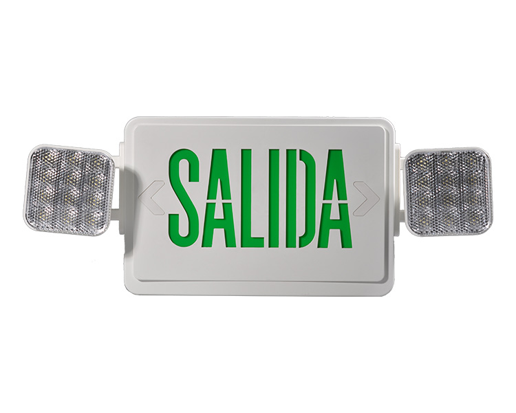 JLEC2GW-SA GRØNN LED COMBO Nød Salida-tegn