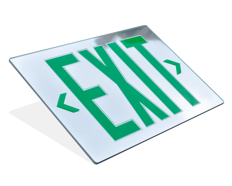 Spejl Emergency Exit Sign Panel