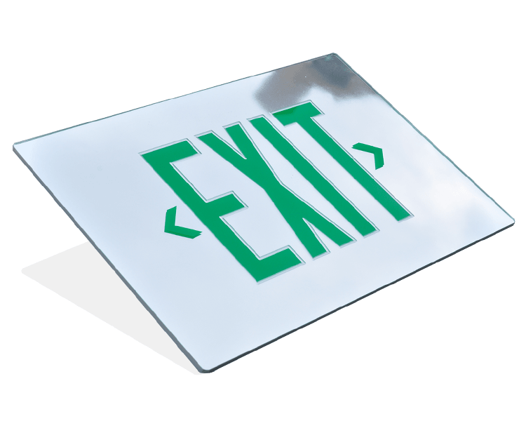 Spejl Emergency Exit Sign Panel