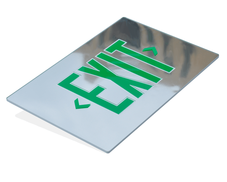 Spejl Emergency Exit Sign Panel