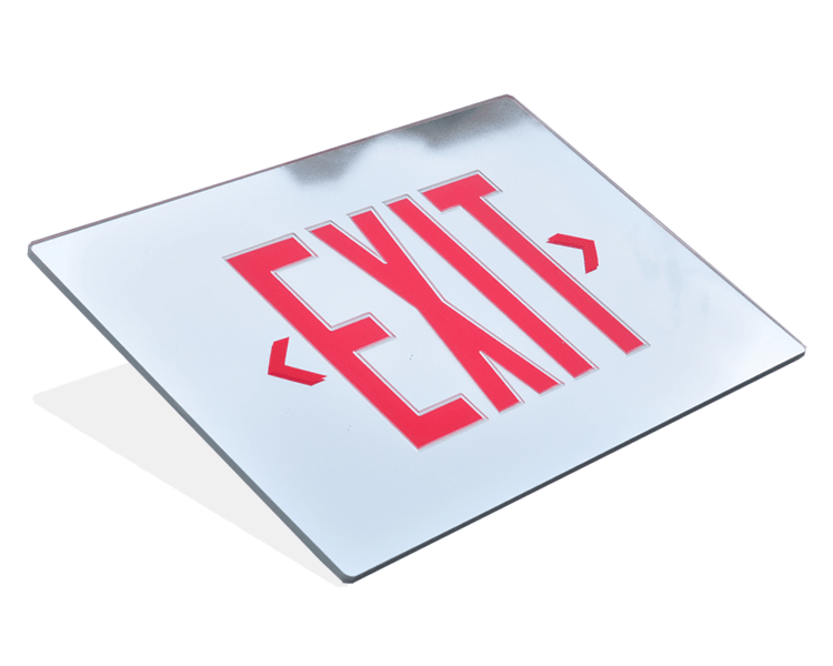 Spejl Emergency Exit Sign Panel