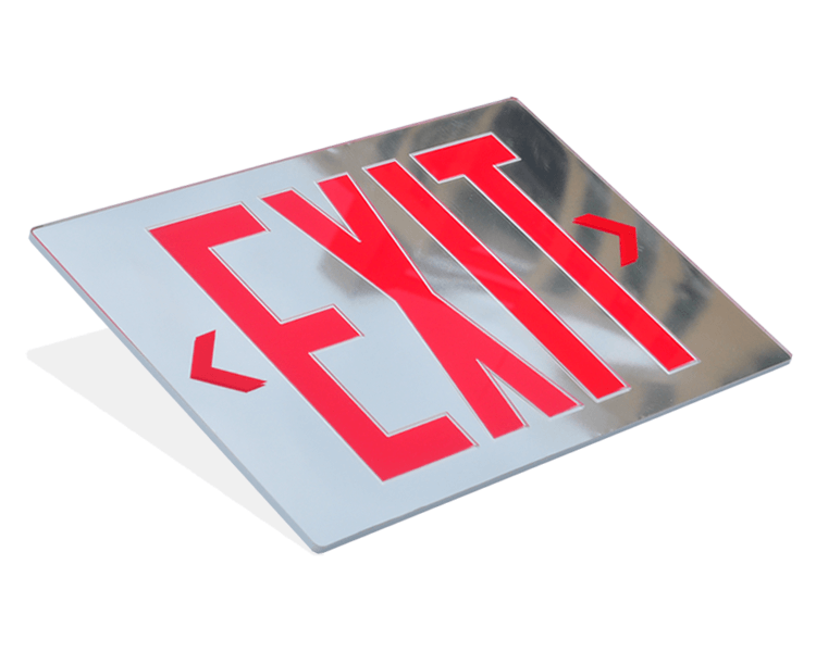 Spejl Emergency Exit Sign Panel