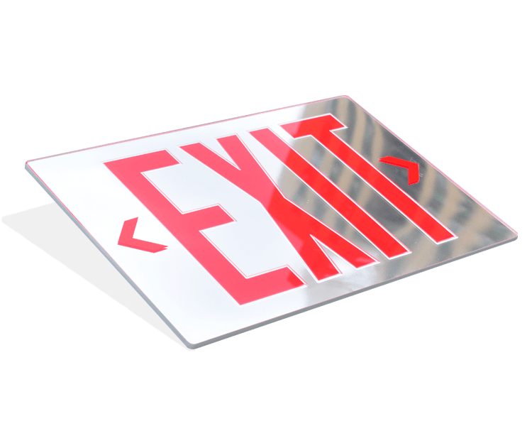 Spejl Emergency Exit Sign Panel