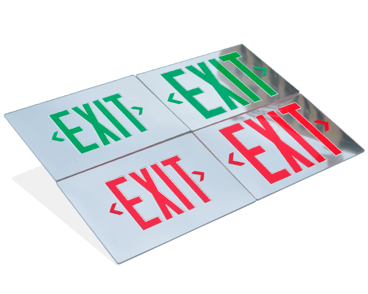 Spejl Emergency Exit Sign Panel
