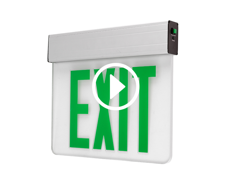 JELEX1GC-aluminium Huset Emergency Fire Exit Sign