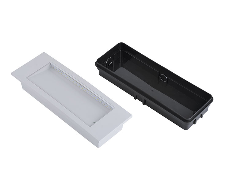 LE511AD klar polycarbonatdiffusor & ABS Housing Emergency Light