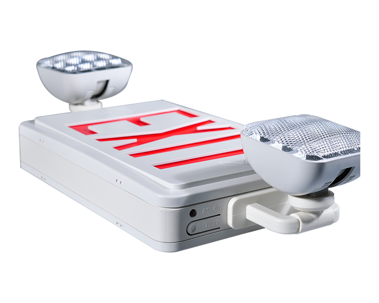 JLEC2BCW-BI-Color LED Combo Emergency Exit-skilt med LED-hoveder