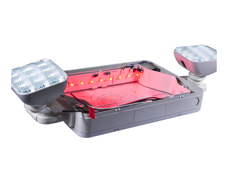 JLEC2BCW-BI-Color LED Combo Emergency Exit-skilt med LED-hoveder