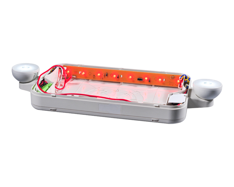 Jlece2RW-New Compact Red Emergency Exit Combo