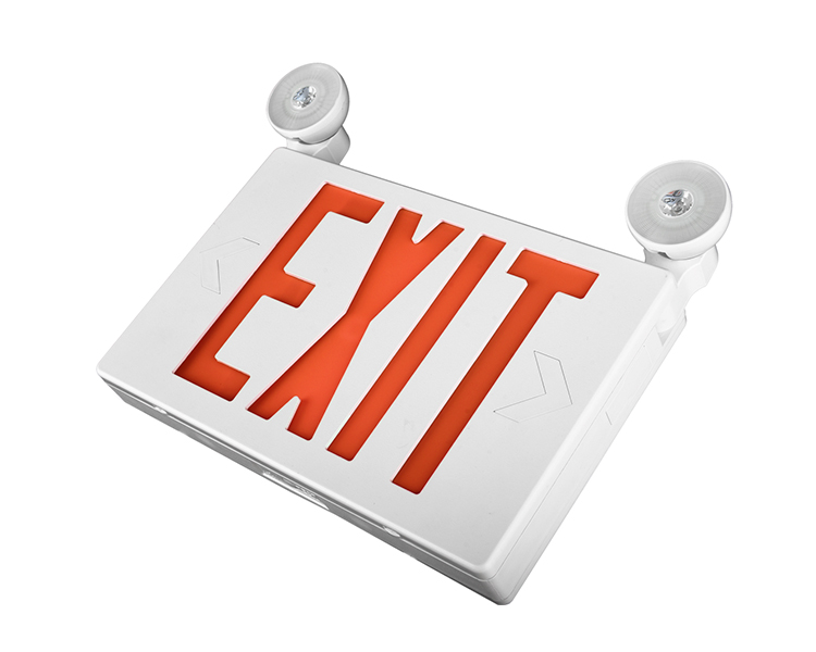 Jlecb2rw-New Slim Red Letters Emergency Exit-skilt med LED-hoveder