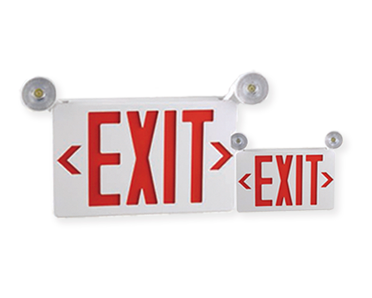Jlecb2rw-New Slim Red Letters Emergency Exit-skilt med LED-hoveder