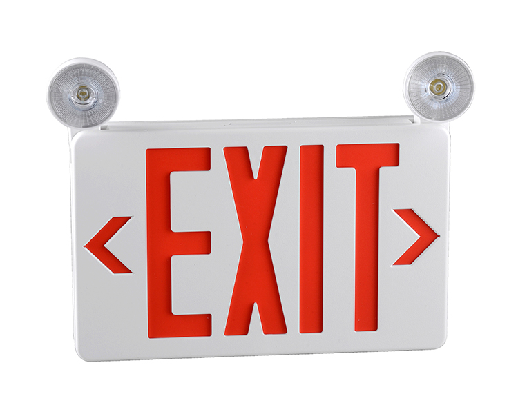 Jlecb2rw-New Slim Red Letters Emergency Exit-skilt med LED-hoveder