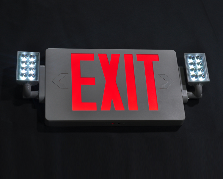 Jlecd2rw-Emergency Fire exit-lys med røde bogstaver