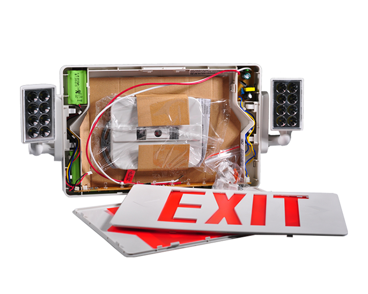Jlecd2rw-Emergency Fire exit-lys med røde bogstaver