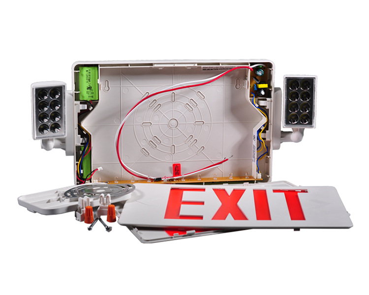 Jlecd2rw-Emergency Fire exit-lys med røde bogstaver