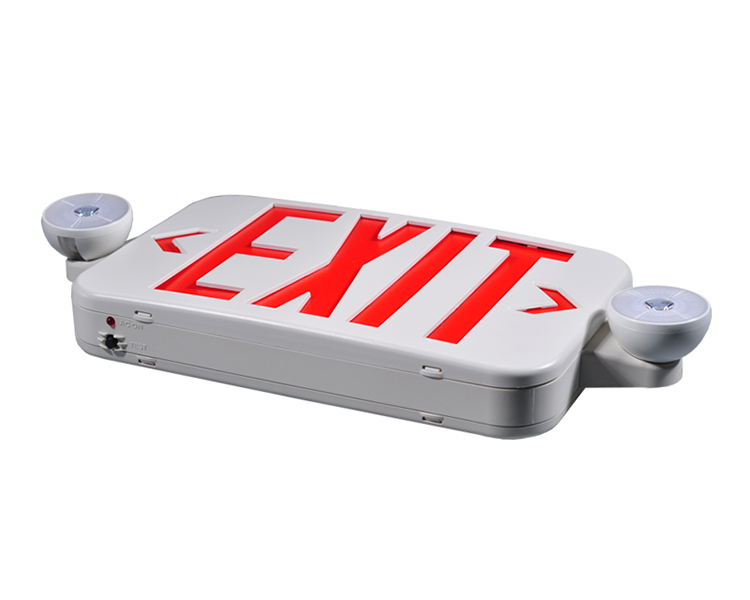 Jlece2RW-New Compact Red Emergency Exit Combo