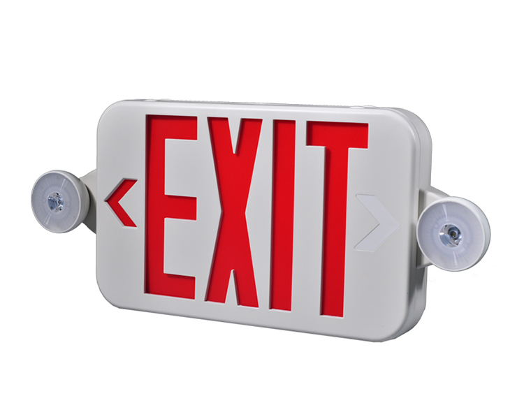 Jlece2RW-New Compact Red Emergency Exit Combo