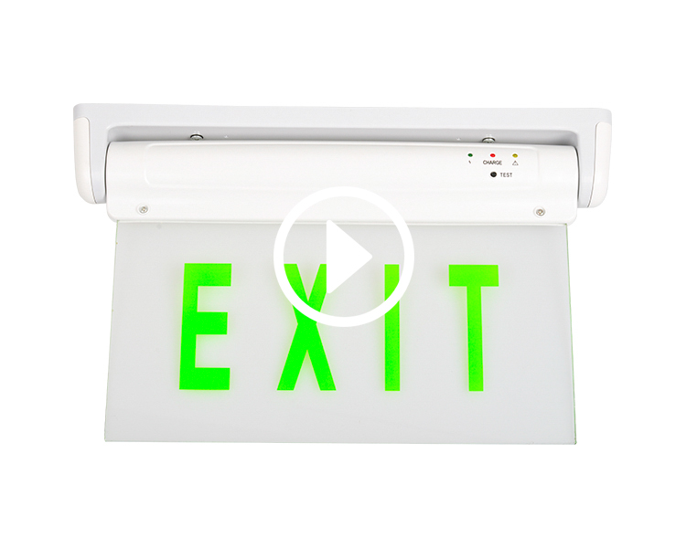 LE2912-5 eller 10 Green LED nødudgangsskilt