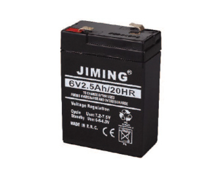 Genopladelig blybatteri 6V 2.5AH