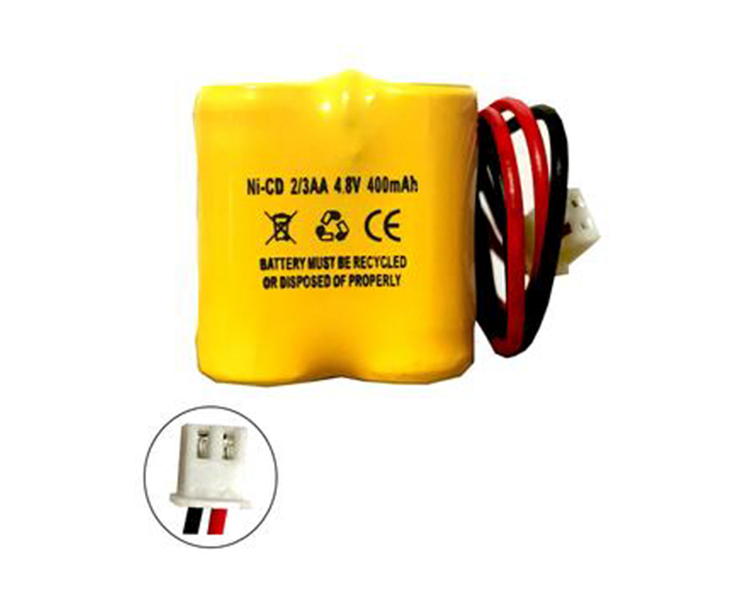 Ni-CAD-batteri 4.8V 400mAh