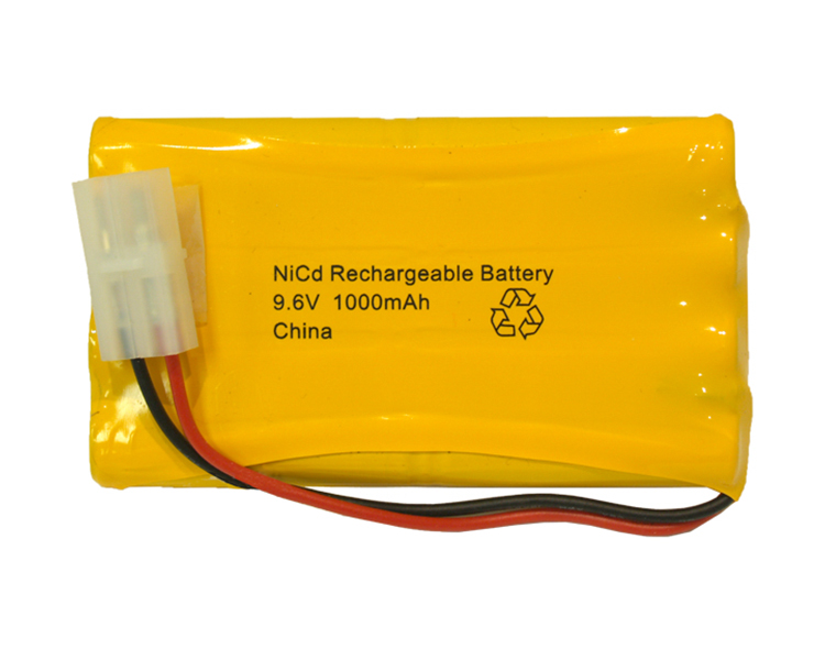 Ni-CAD-batteri 9.6V 1000mAh